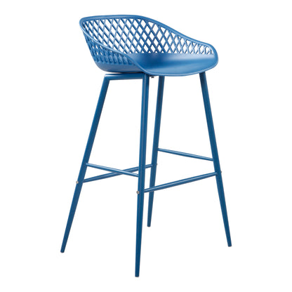 Moes Home Bar Stools Piazza Blue Contemporary Furniture