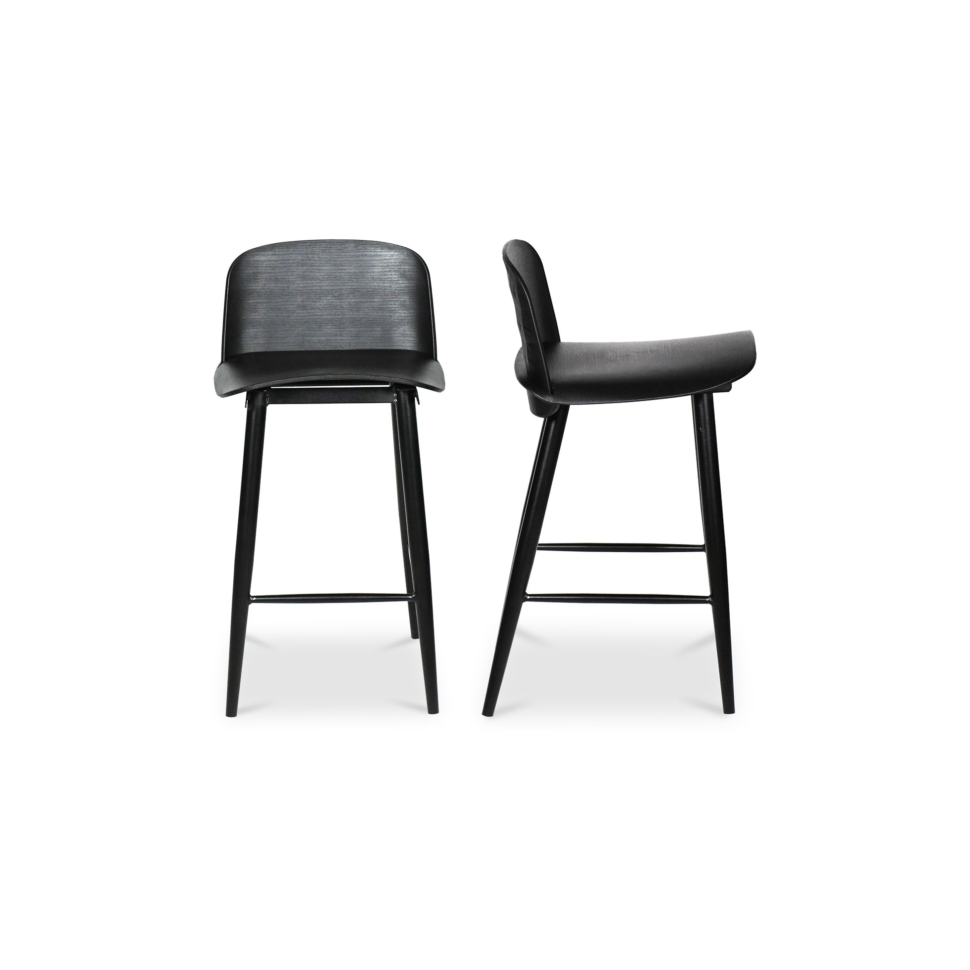 Moes Home Counter Stools Looey Black Contemporary Furniture