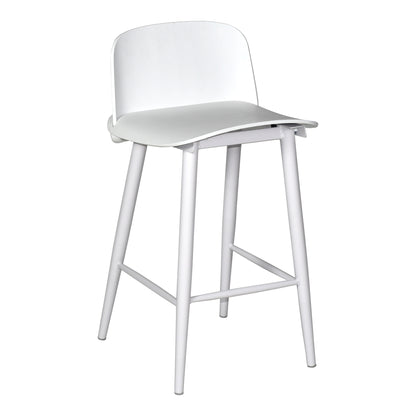 Moes Home Counter Stools Looey White Contemporary Furniture