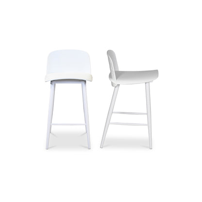 Moes Home Counter Stools Looey White Contemporary Furniture