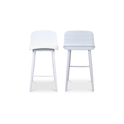 Moes Home Counter Stools Looey White Contemporary Furniture