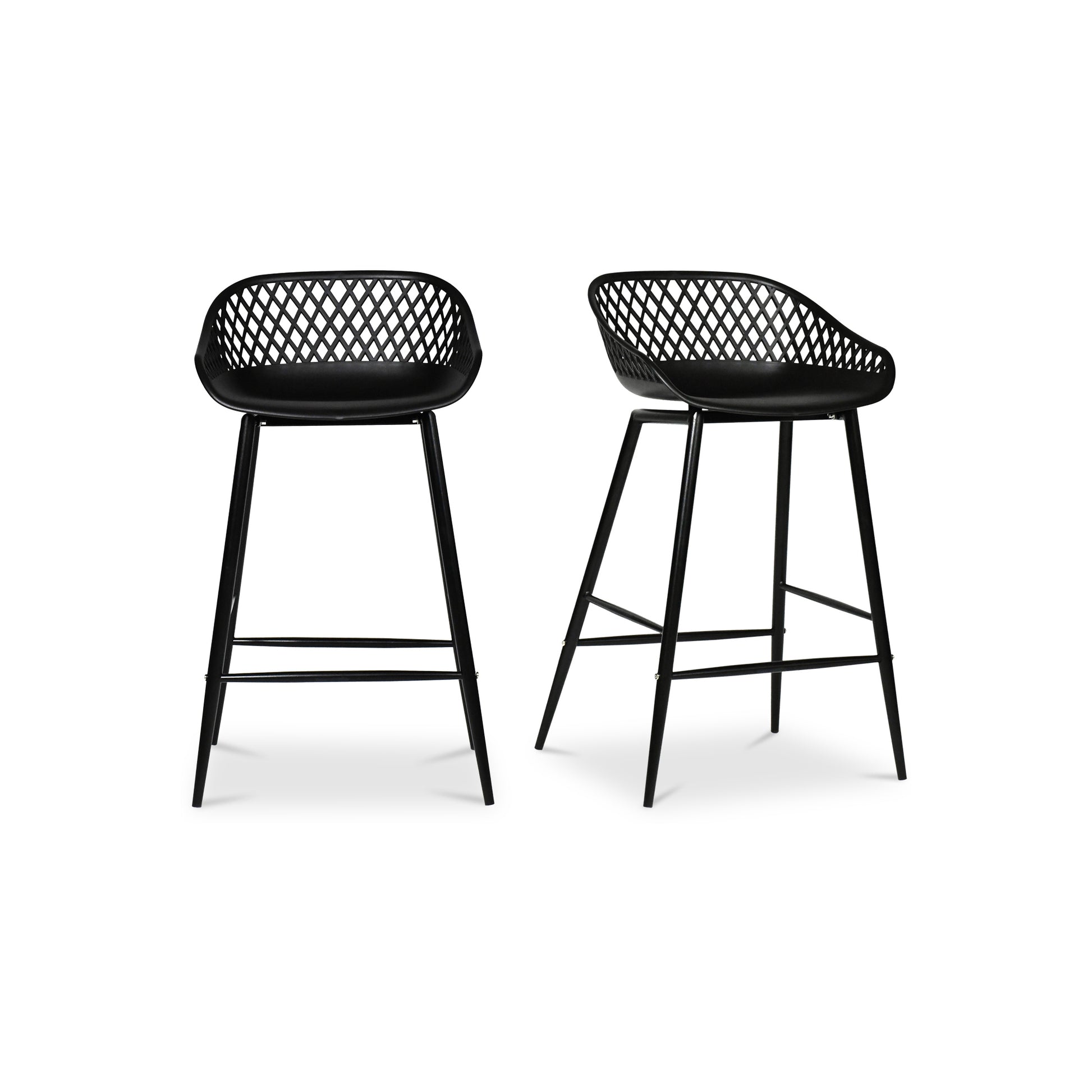 Moes Home Counter Stools Piazza Black Contemporary Furniture