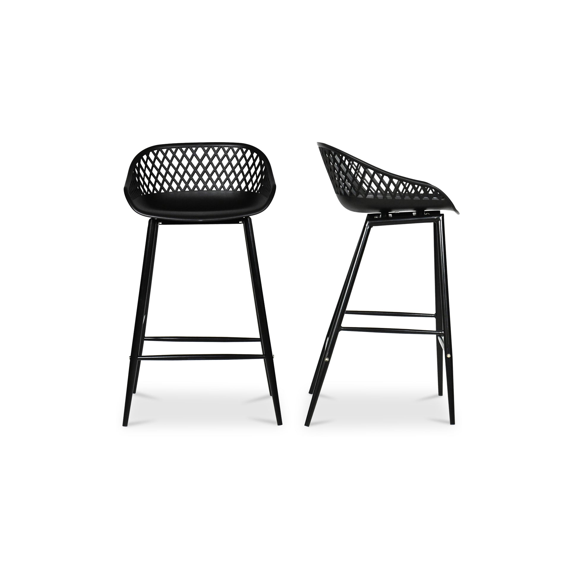 Moes Home Counter Stools Piazza Black Contemporary Furniture