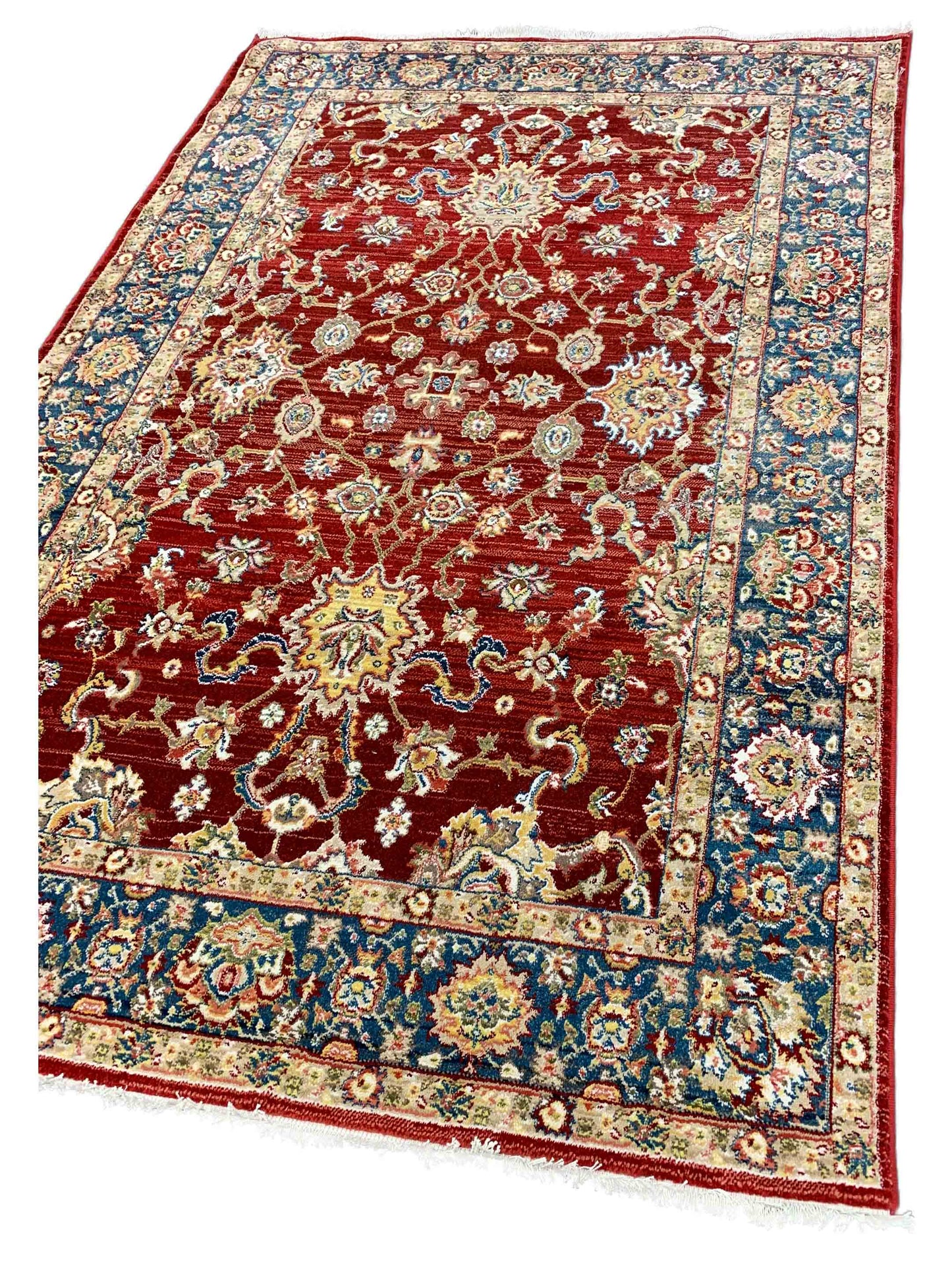 Artisan Rakkas Red Blue Traditional Machinemade Rug - Rugs - Artisan - Atlanta Designer Rugs