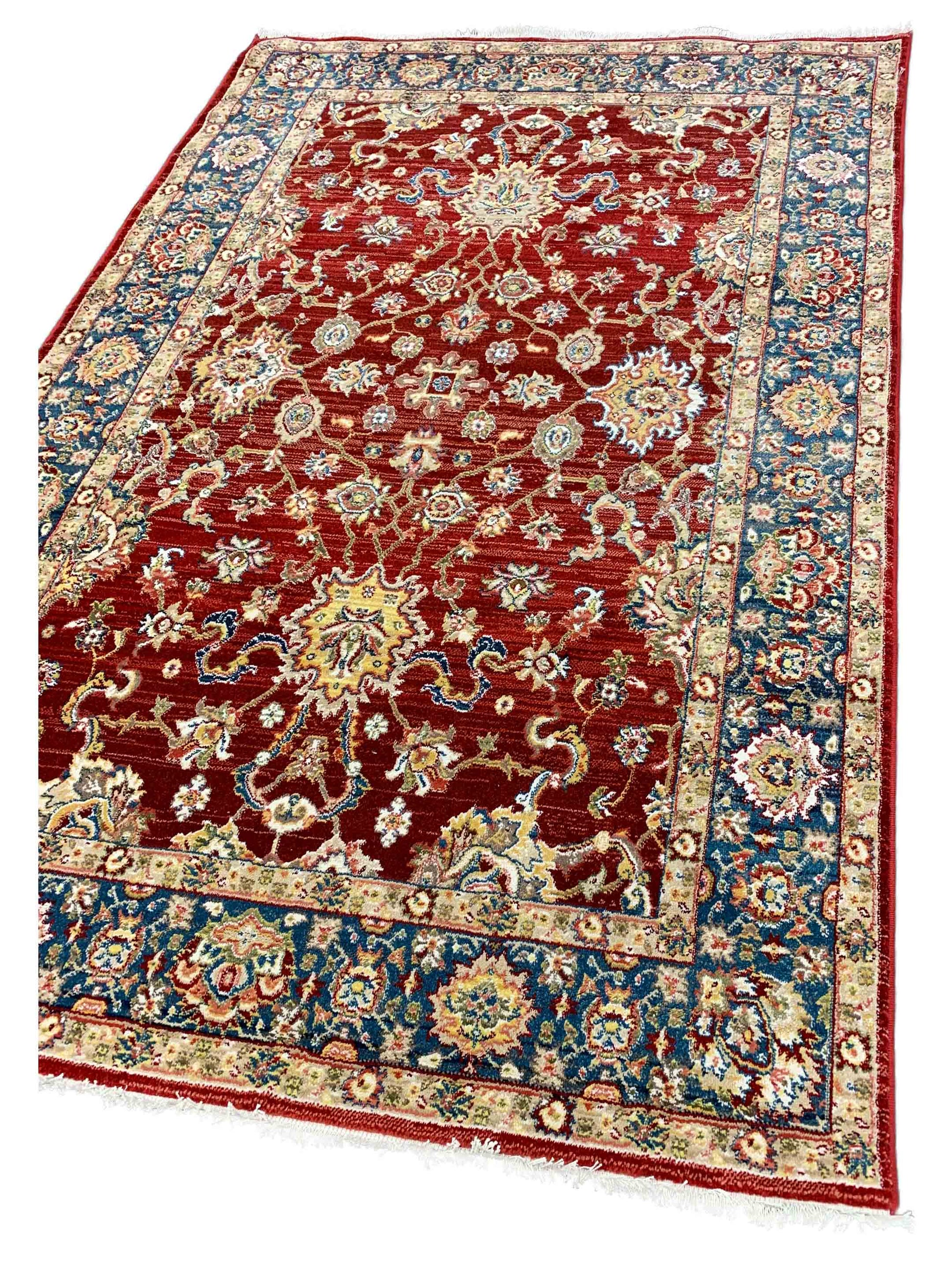 Artisan Rakkas Red Blue Traditional Machinemade Rug - Rugs - Artisan - Atlanta Designer Rugs