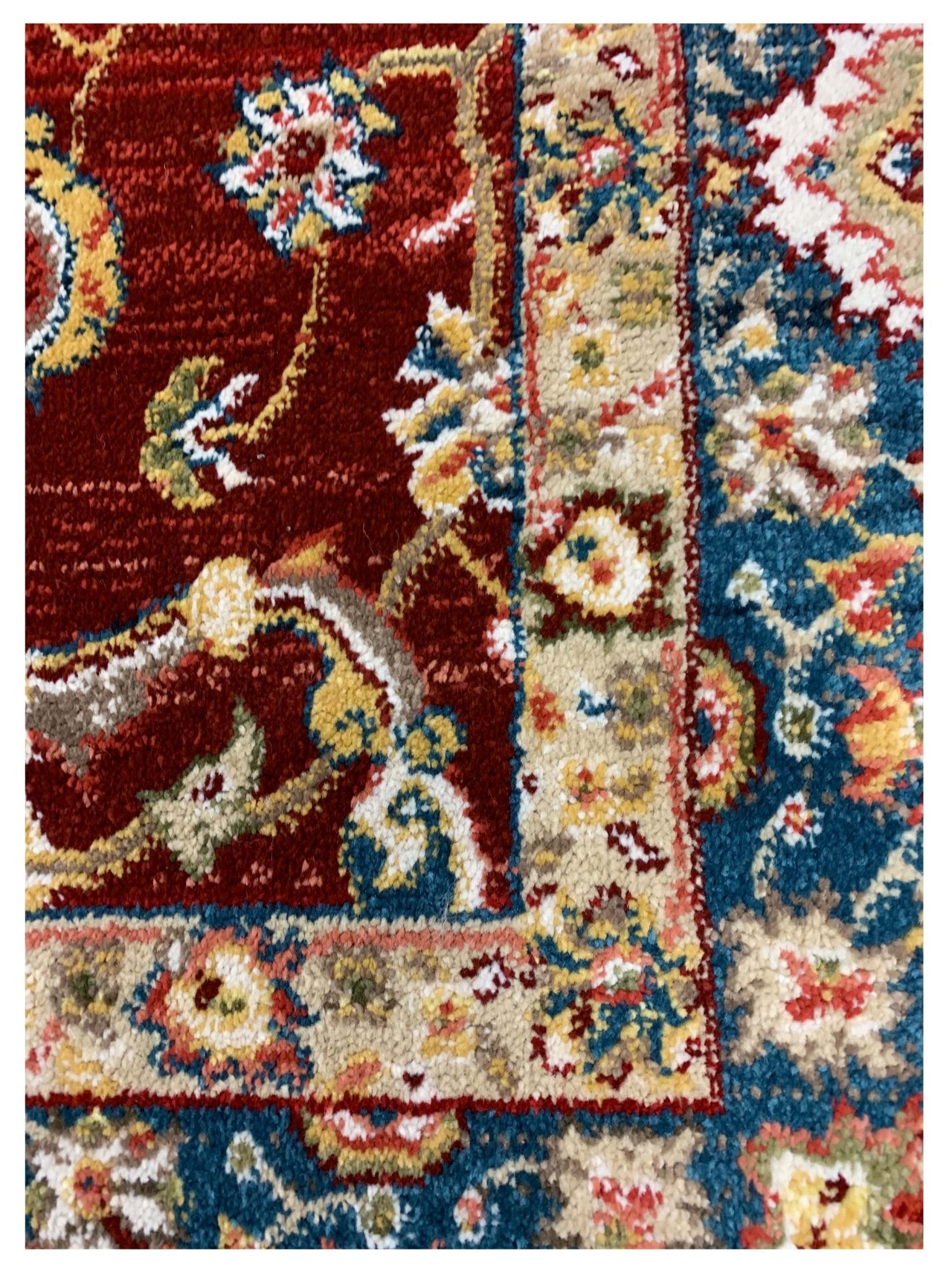 Artisan Rakkas Red Blue Traditional Machinemade Rug - Rugs - Artisan - Atlanta Designer Rugs