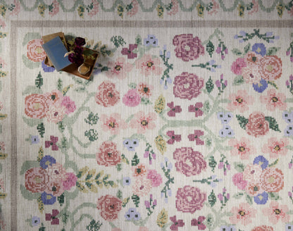 Rifle Paper Co. x Loloi Rosa  Ivory  Traditional