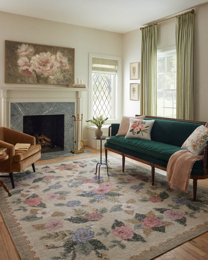 Rifle Paper Co. x Loloi Rosa  Cream  Traditional