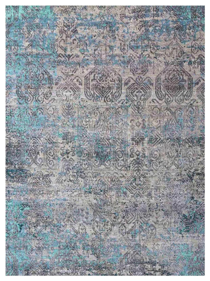Limited Rylstone RST - 704 Turquoise Transitional Knotted Rug - Rugs - Limited - Atlanta Designer Rugs