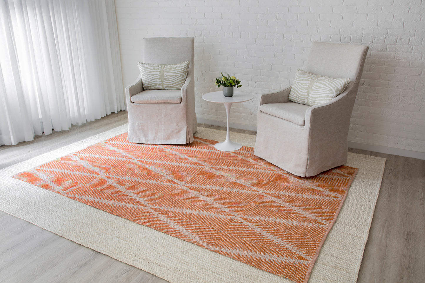 Erin Gates River  Orange  Contemporary