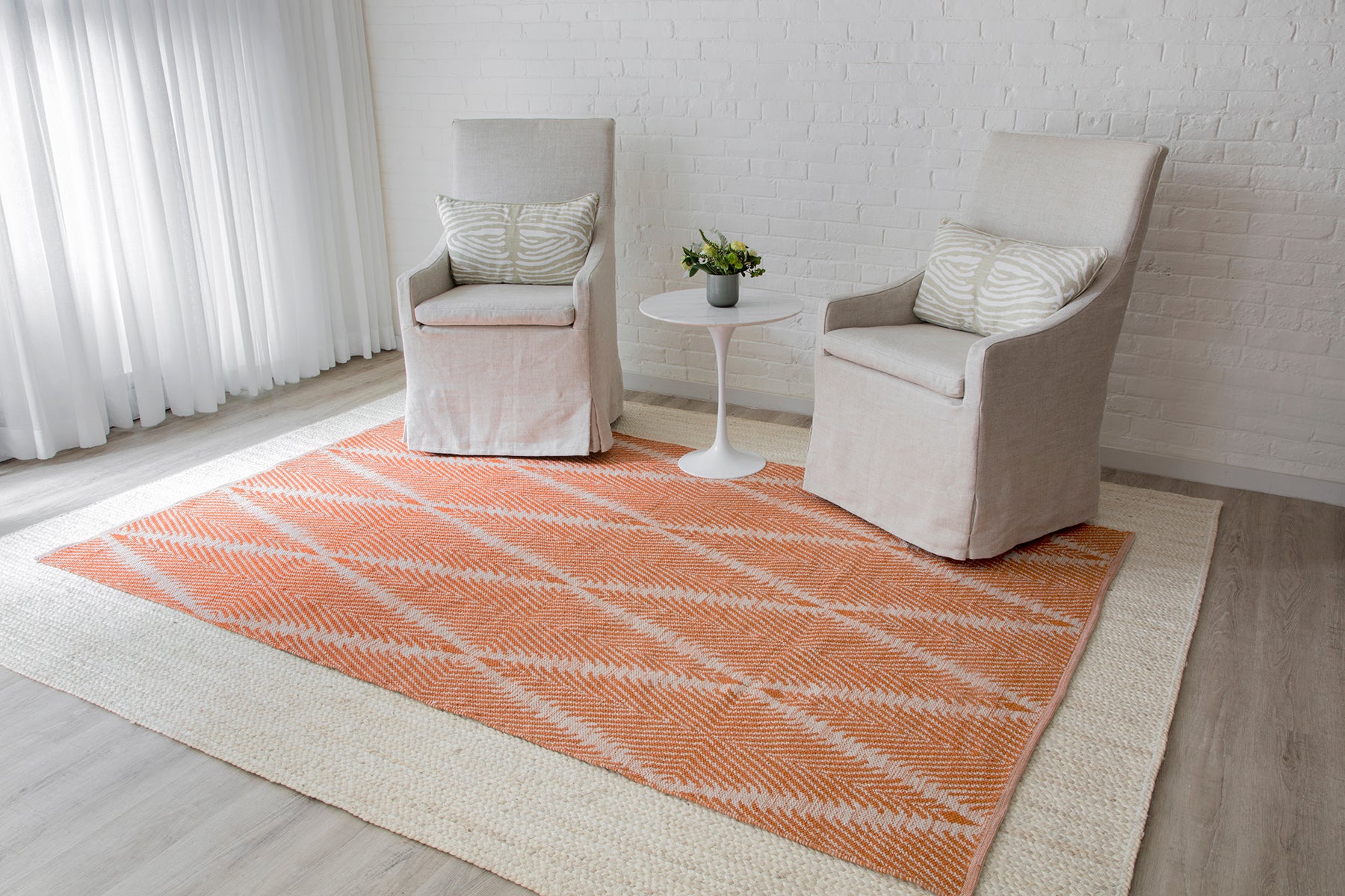 Erin Gates River  Orange  Contemporary