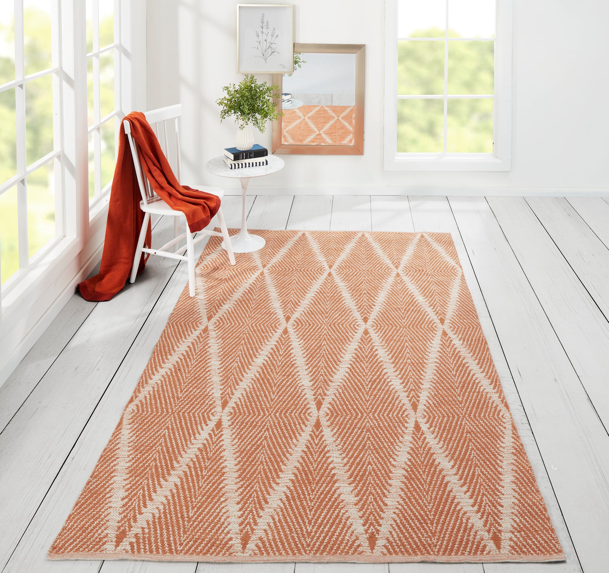 Erin Gates River  Orange  Contemporary