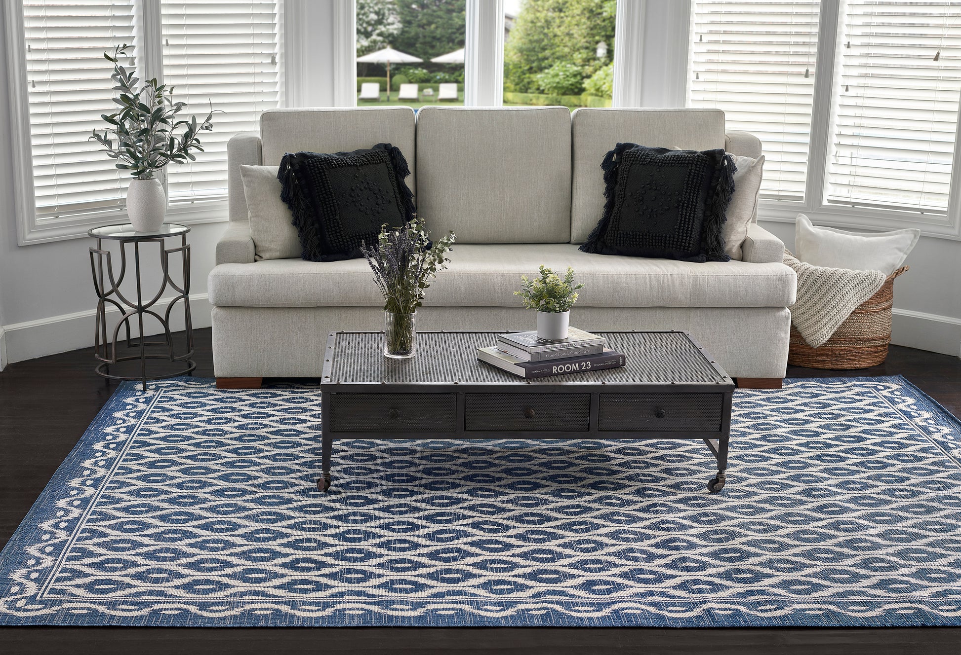 Momeni Riviera  Blue  Contemporary