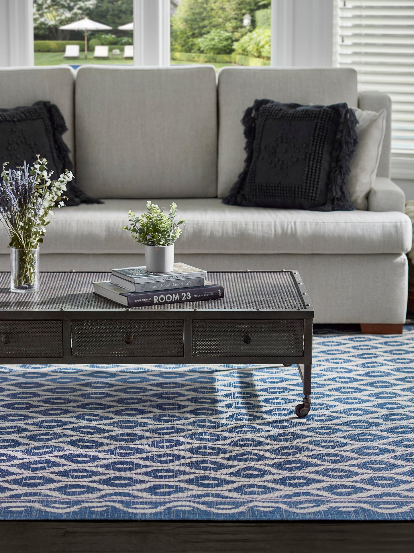 Momeni Riviera  Blue  Contemporary