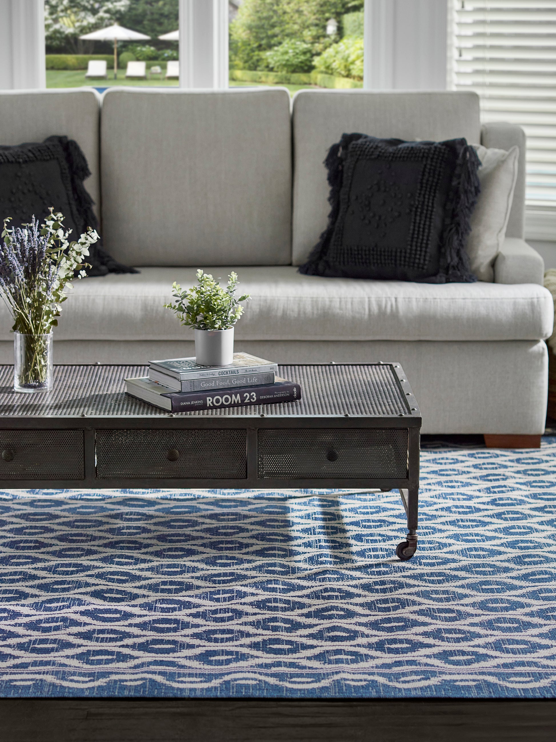 Momeni Riviera  Blue  Contemporary