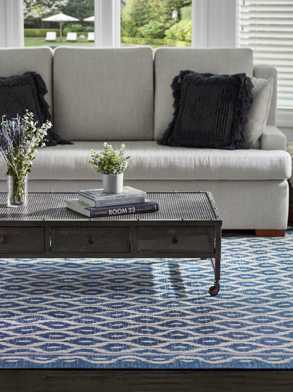 Momeni Riviera  Blue  Contemporary