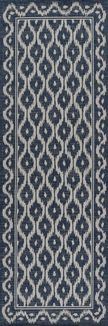 Momeni Riviera  Blue  Contemporary