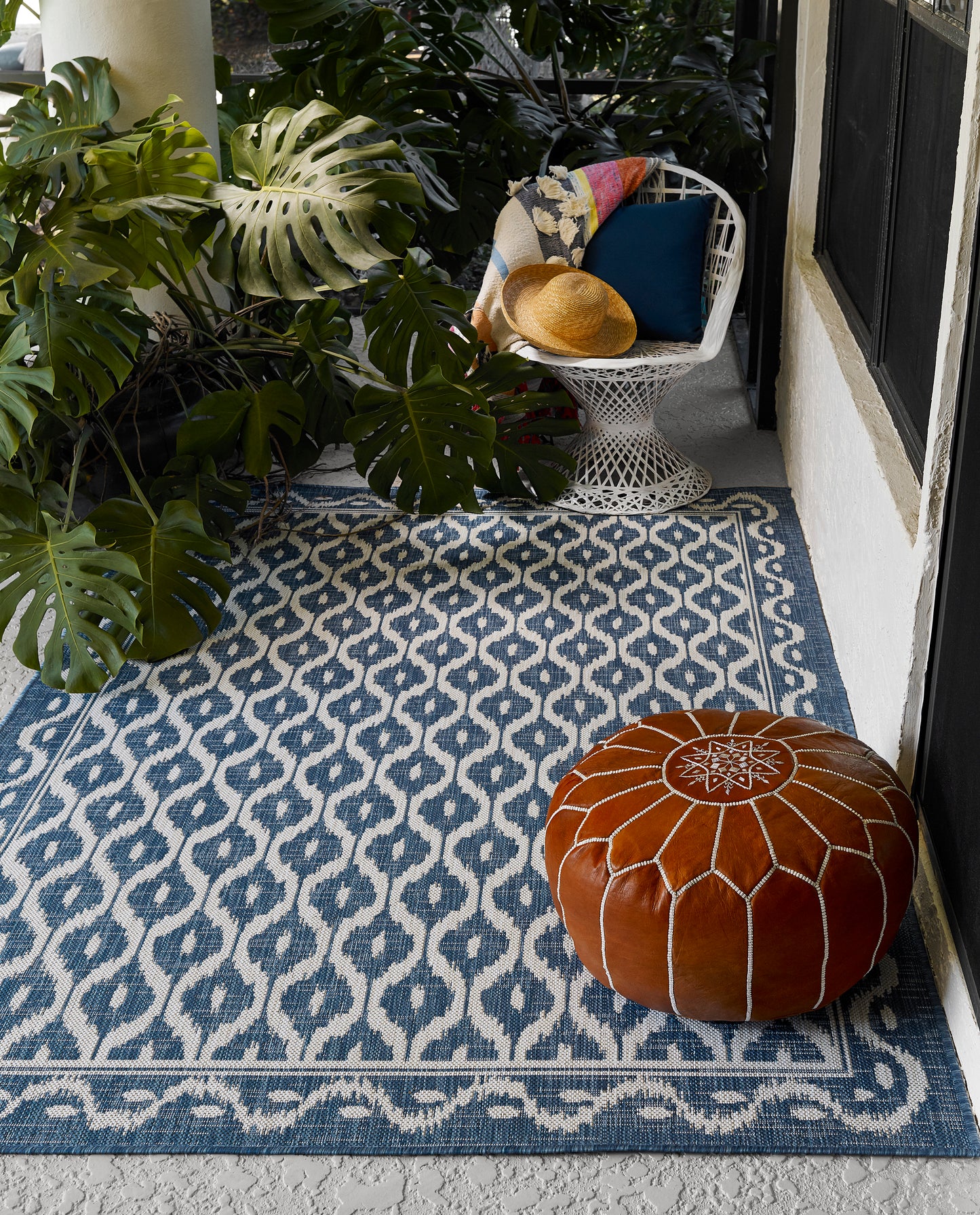 Momeni Riviera  Blue  Contemporary