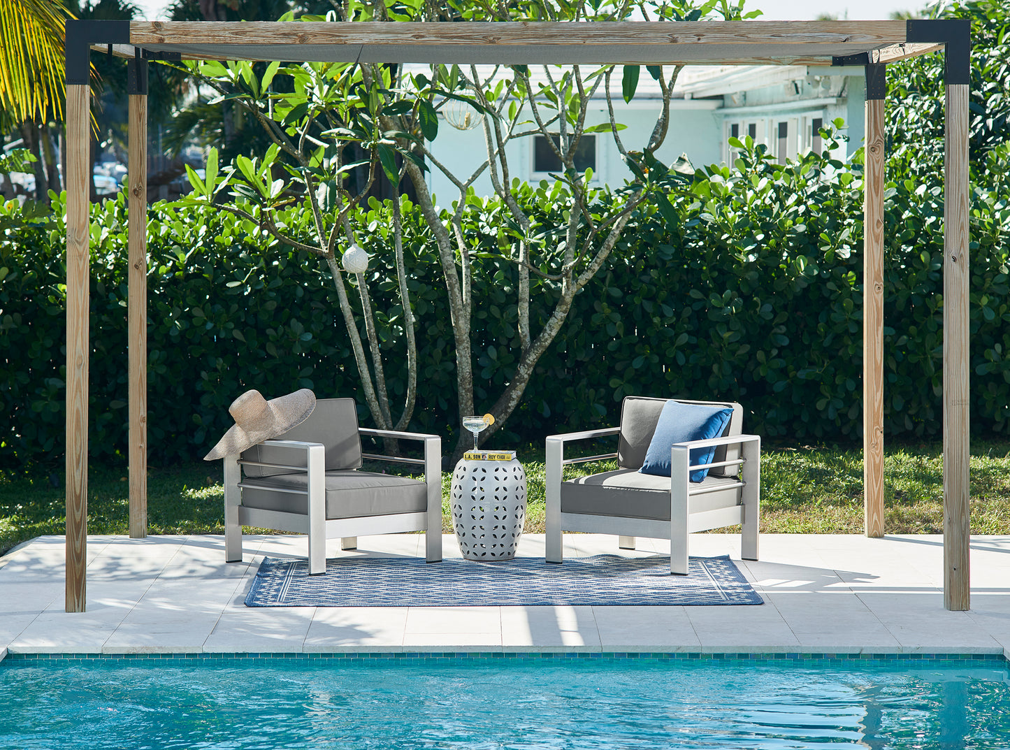 Momeni Riviera  Blue  Contemporary