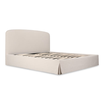 Moes Home Beds JOAN White Contemporary Furniture