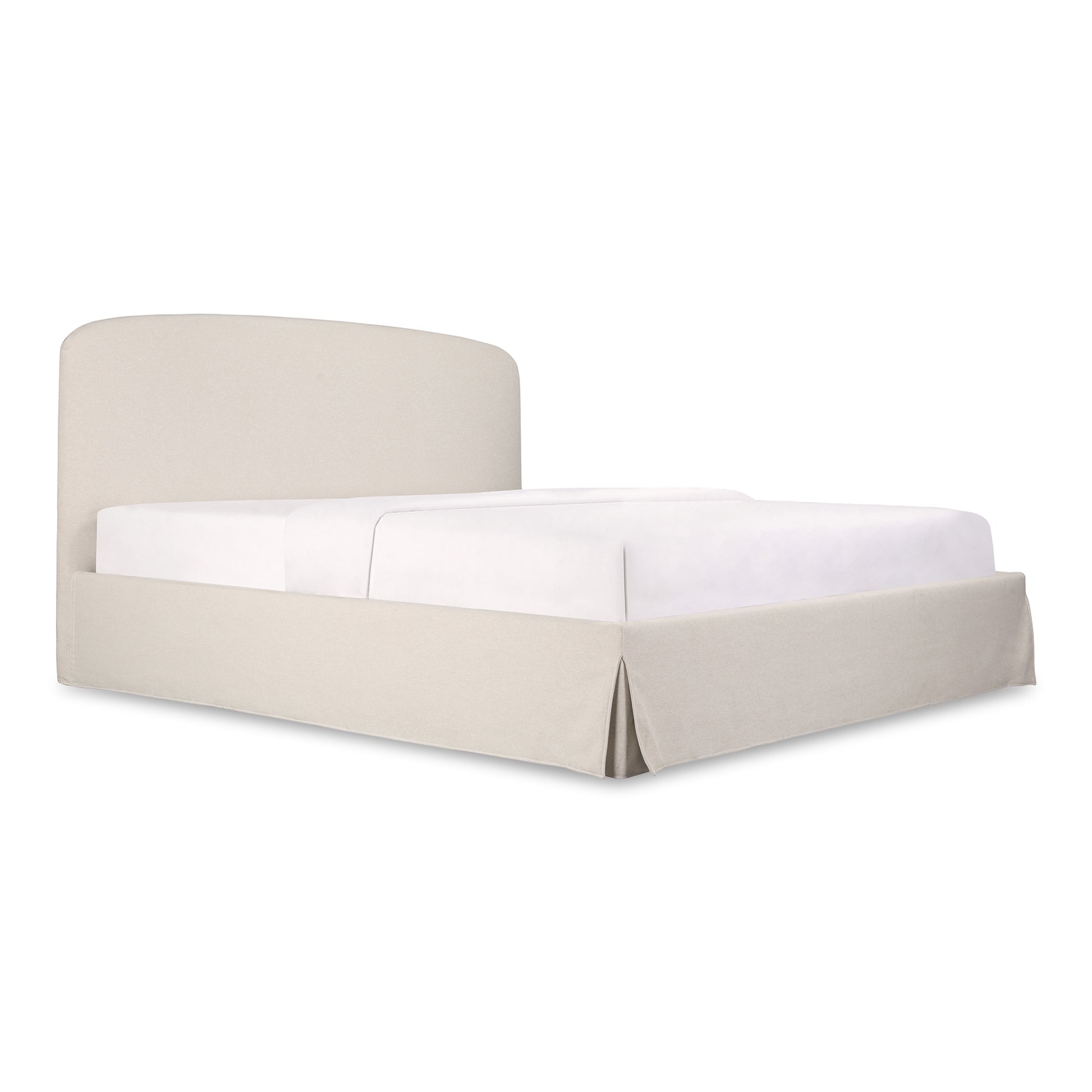 Moes Home Beds JOAN White Contemporary Furniture