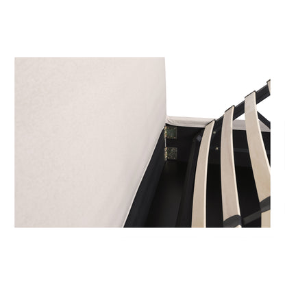 Moes Home Beds JOAN White Contemporary Furniture