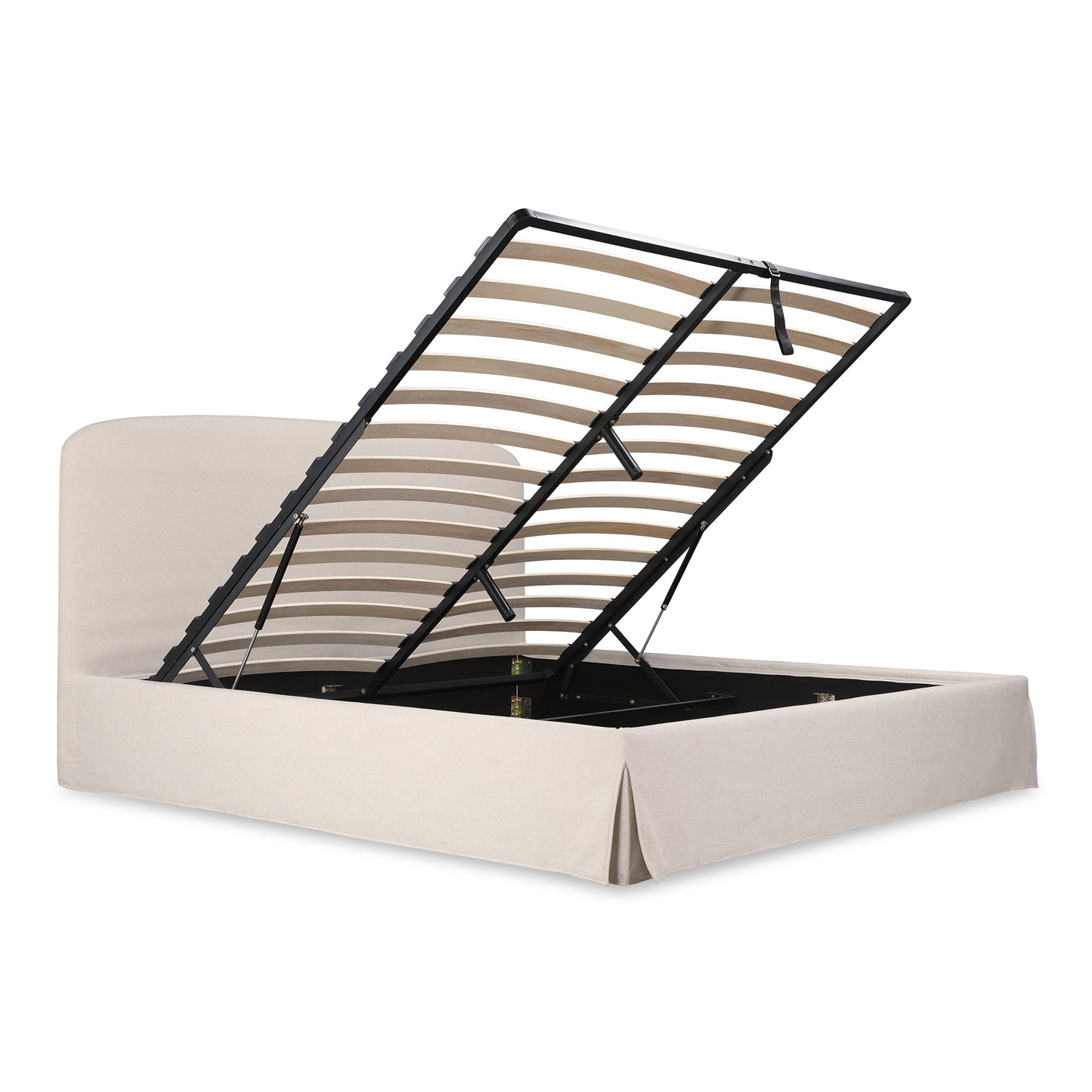 Moes Home Beds JOAN White Contemporary Furniture