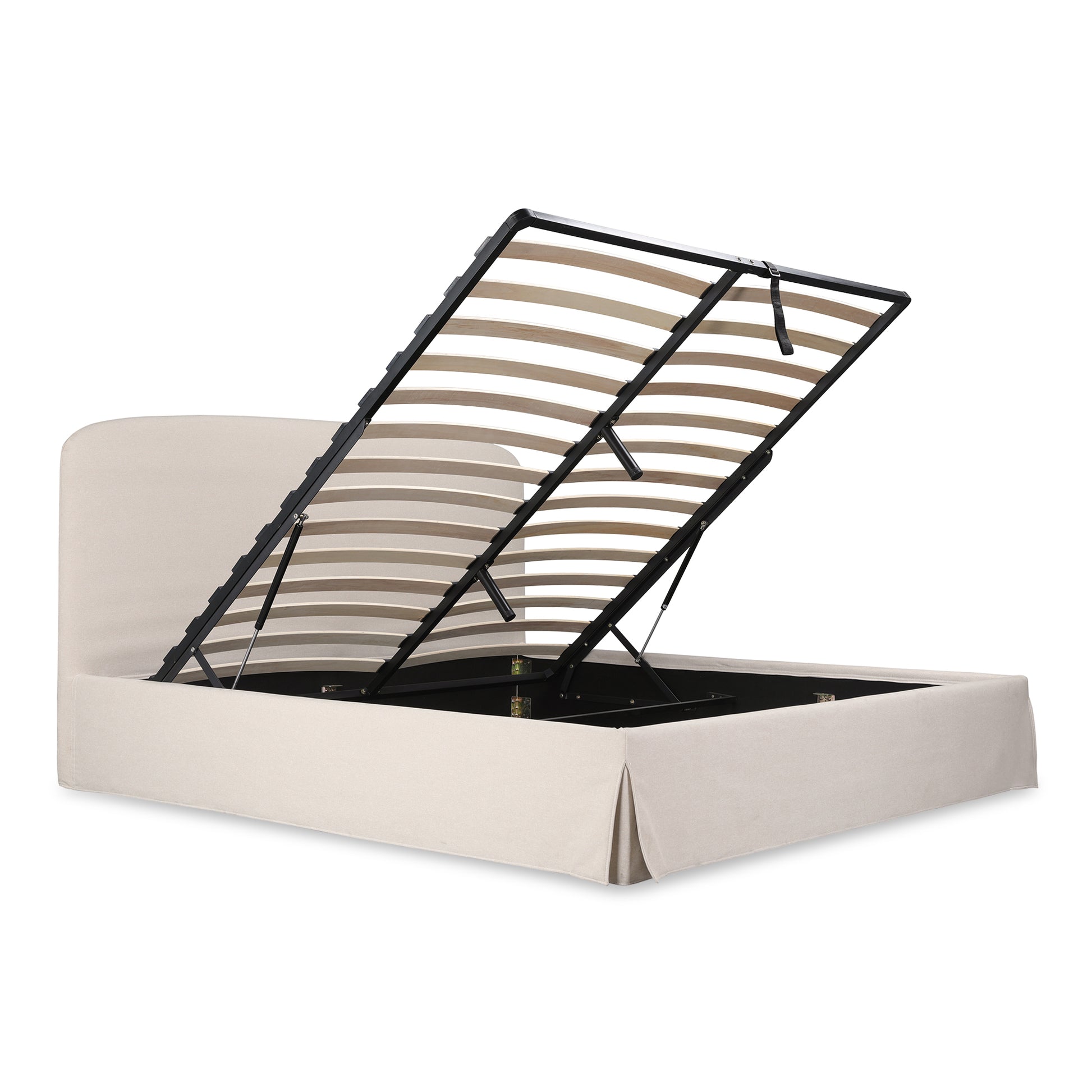 Moes Home Beds JOAN White Contemporary Furniture
