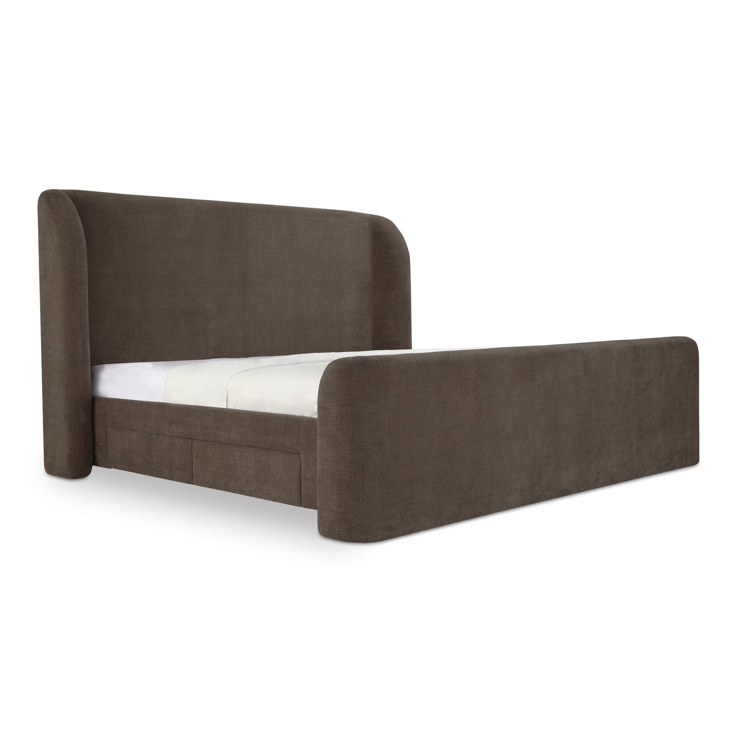 Moes Home Beds Sophia Brown Contemporary Furniture