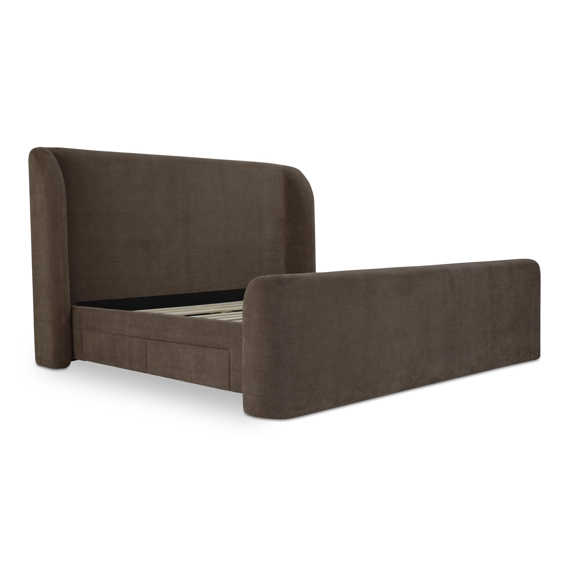 Moes Home Beds Sophia Brown Contemporary Furniture
