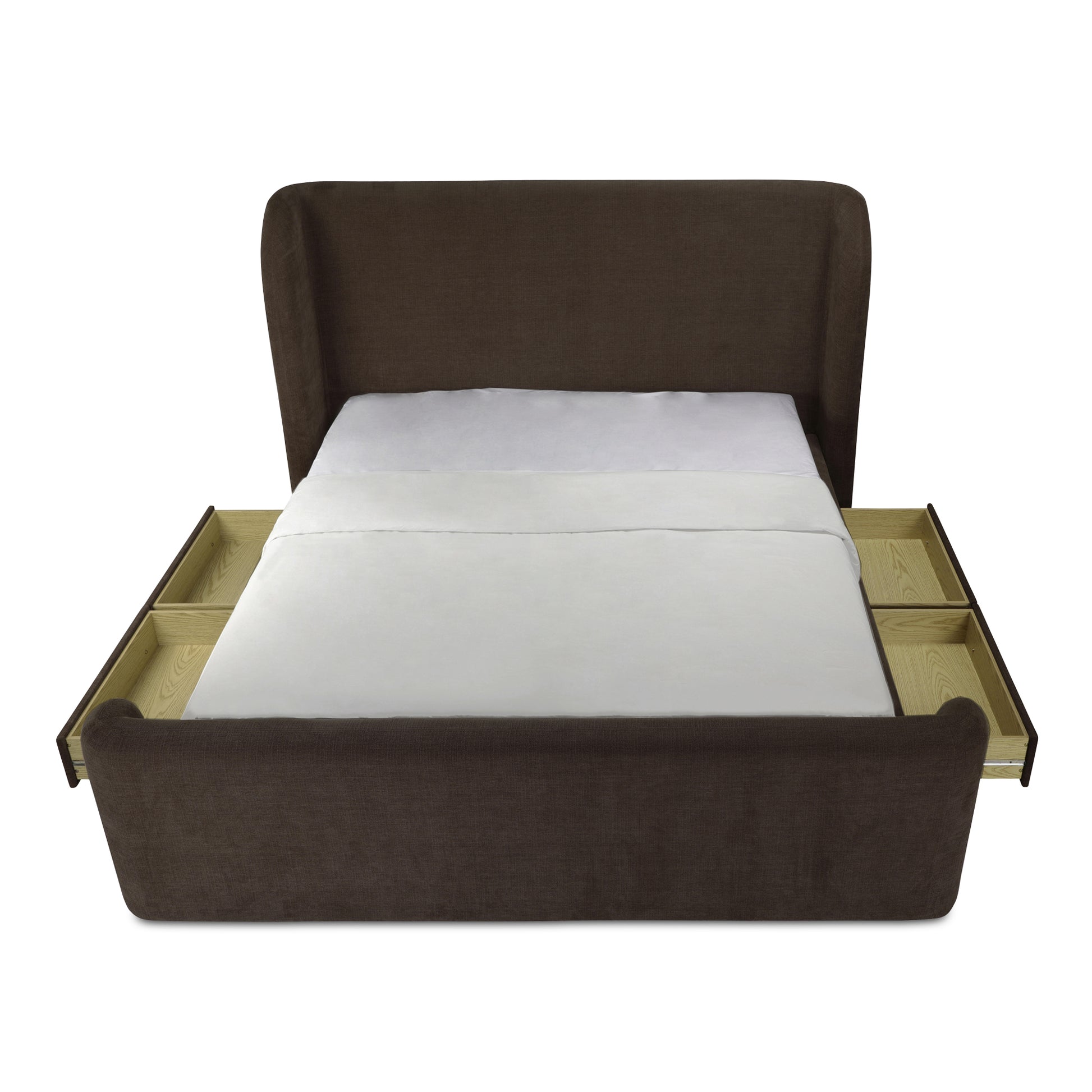 Moes Home Beds Sophia Brown Contemporary Furniture