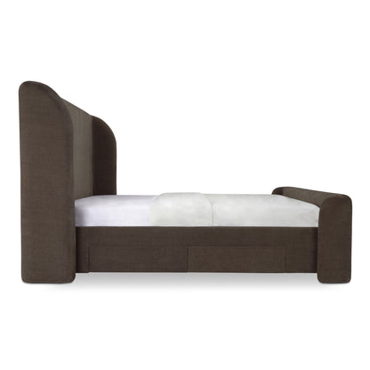 Moes Home Beds Sophia Brown Contemporary Furniture
