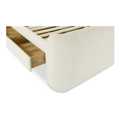 Moes Home Beds Sophia White Contemporary Furniture