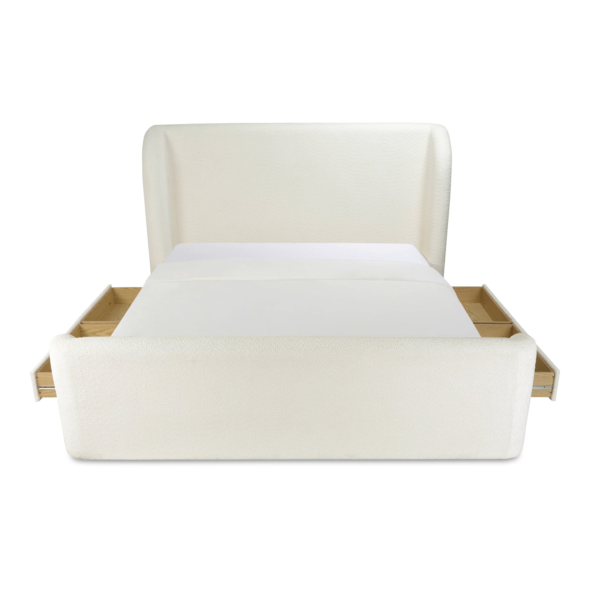 Moes Home Beds Sophia White Contemporary Furniture