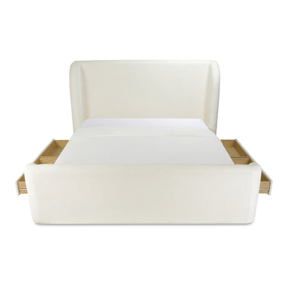 Moes Home Beds Sophia White Contemporary Furniture