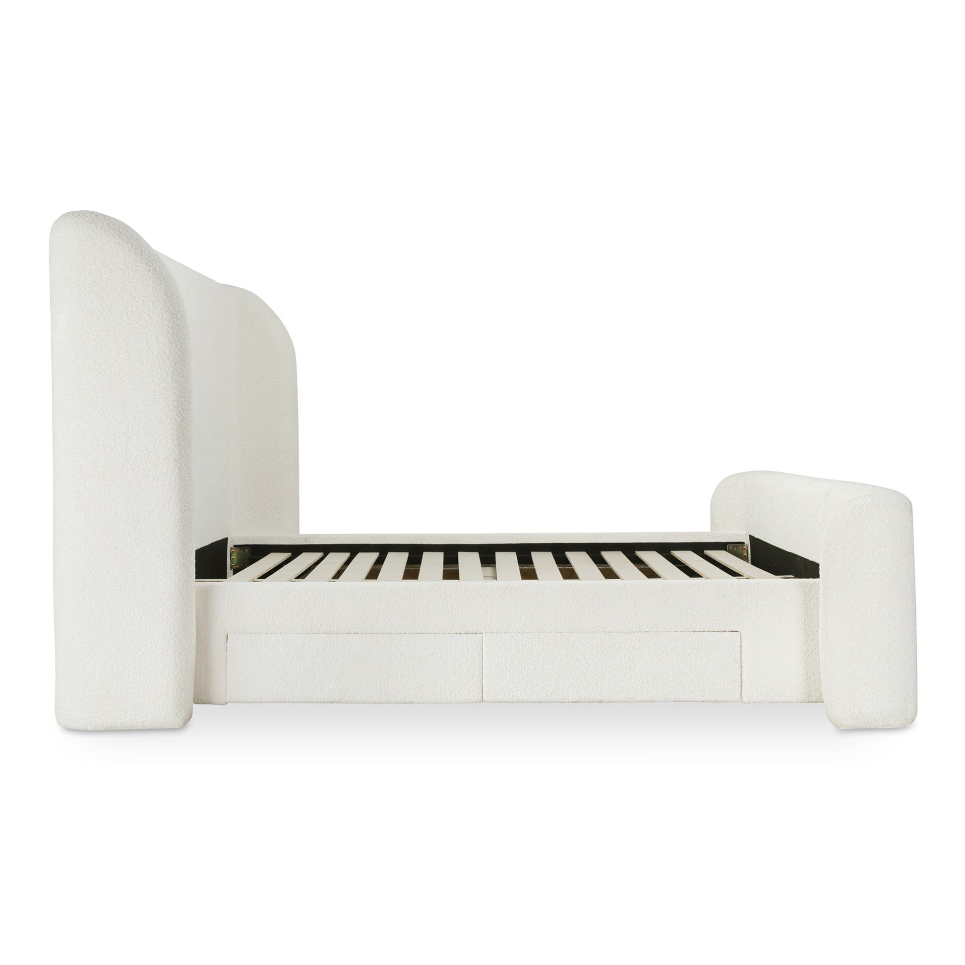 Moes Home Beds Sophia White Contemporary Furniture