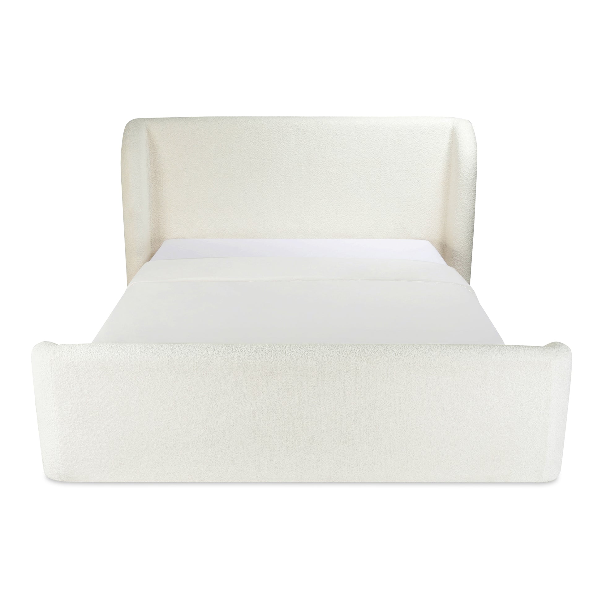 Moes Home Beds Sophia White Contemporary Furniture
