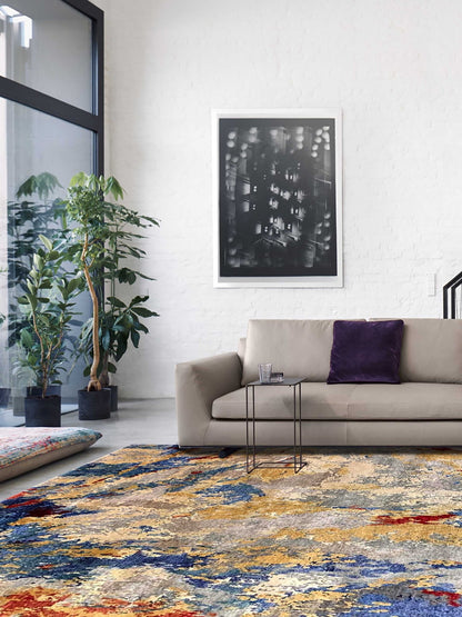 Artisan Toni Multi Transitional Knotted Rug - Rugs - Artisan - Atlanta Designer Rugs