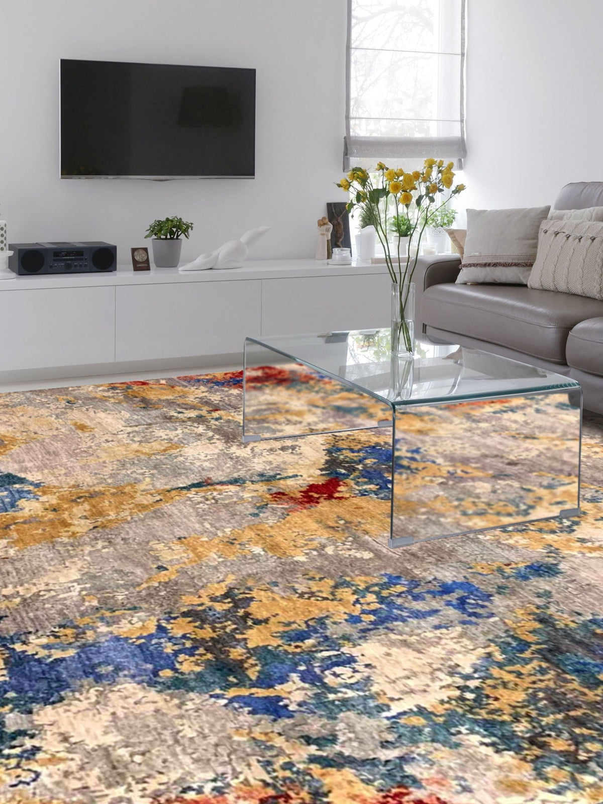 Artisan Toni Multi Transitional Knotted Rug – Atlanta Designer Rugs