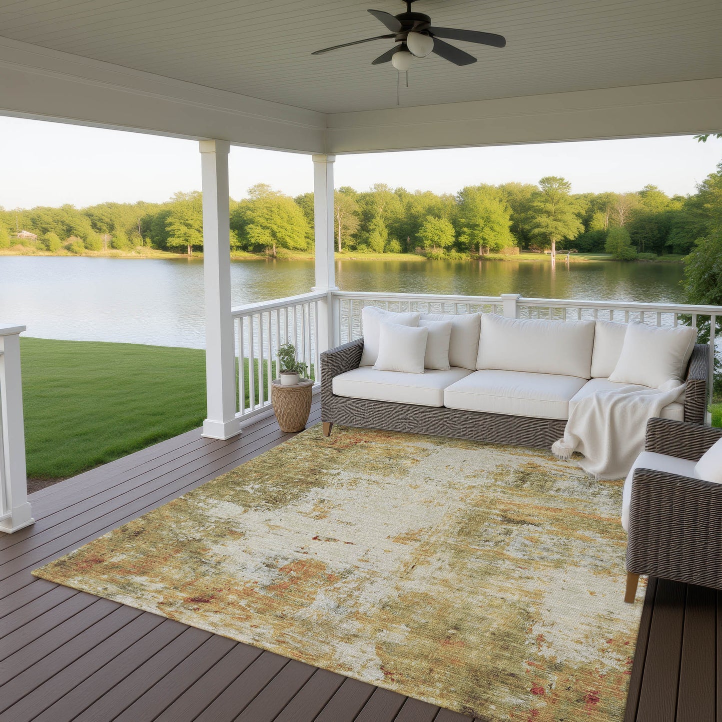 Dalyn Rugs Ravenna  Olive  Transitional