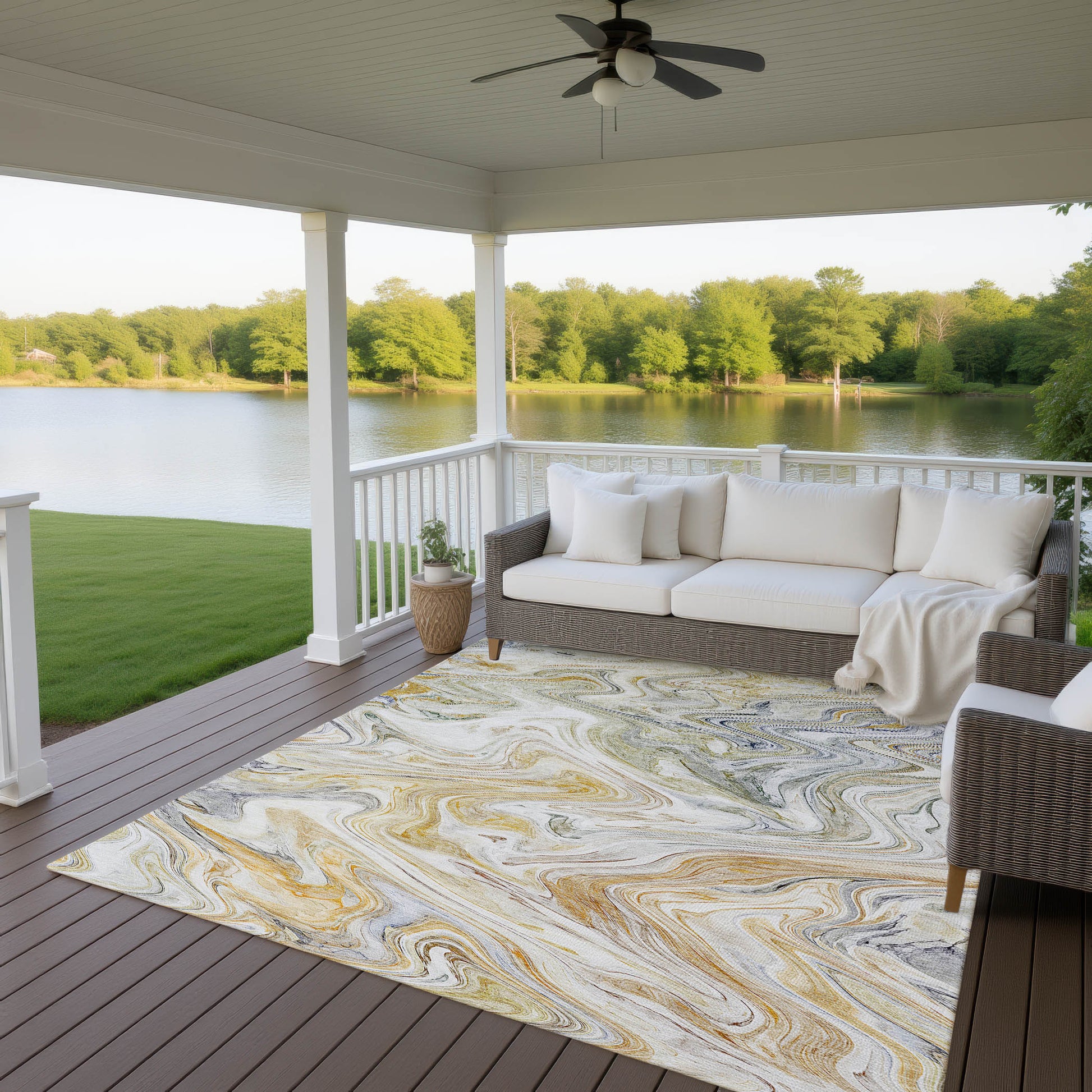 Dalyn Rugs Ravenna  Linen  Transitional
