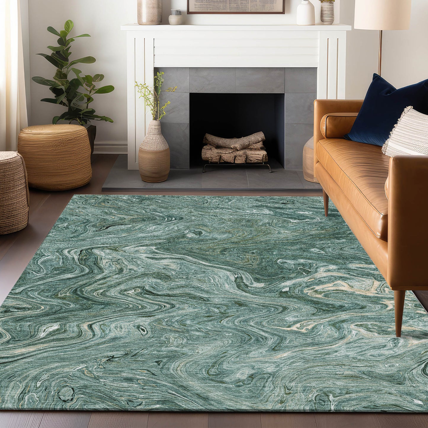 Dalyn Rugs Ravenna  Teal  Transitional