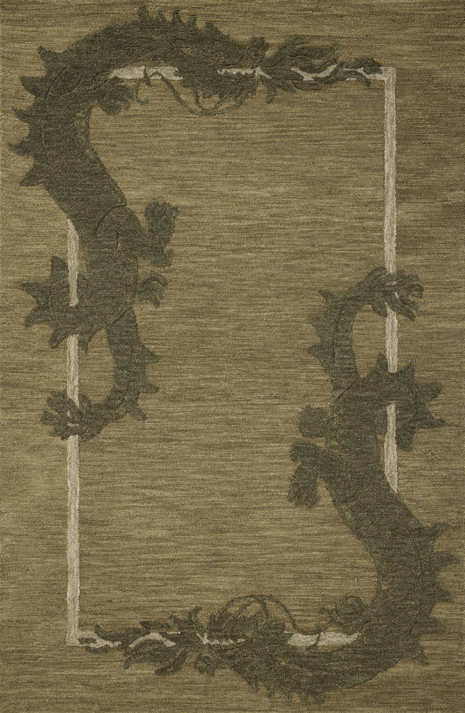 Brigette Romanek x Loloi Romi  Green Forest Contemporary