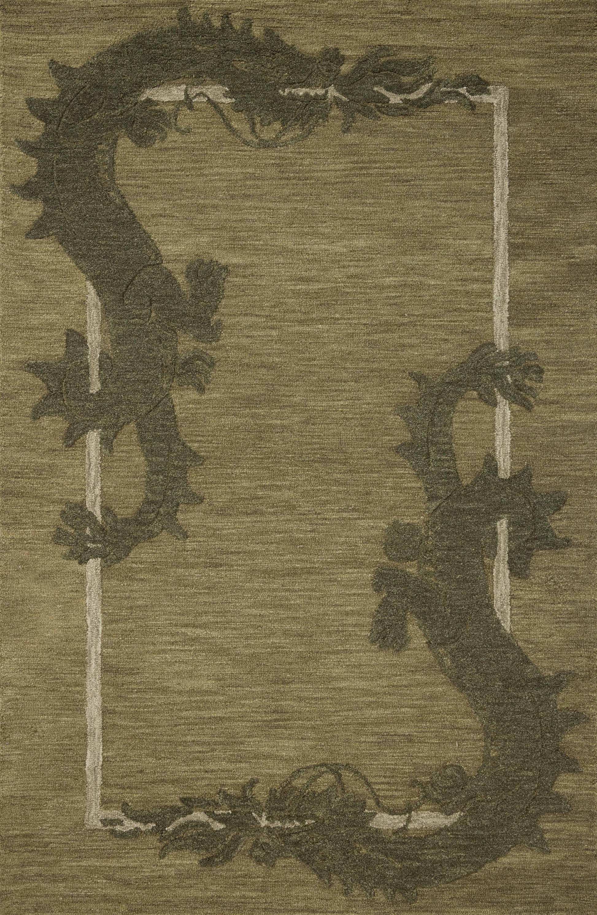 Brigette Romanek x Loloi Romi  Green Forest Contemporary