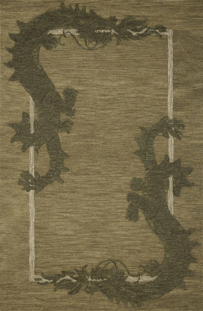 Brigette Romanek x Loloi Romi  Green Forest Contemporary