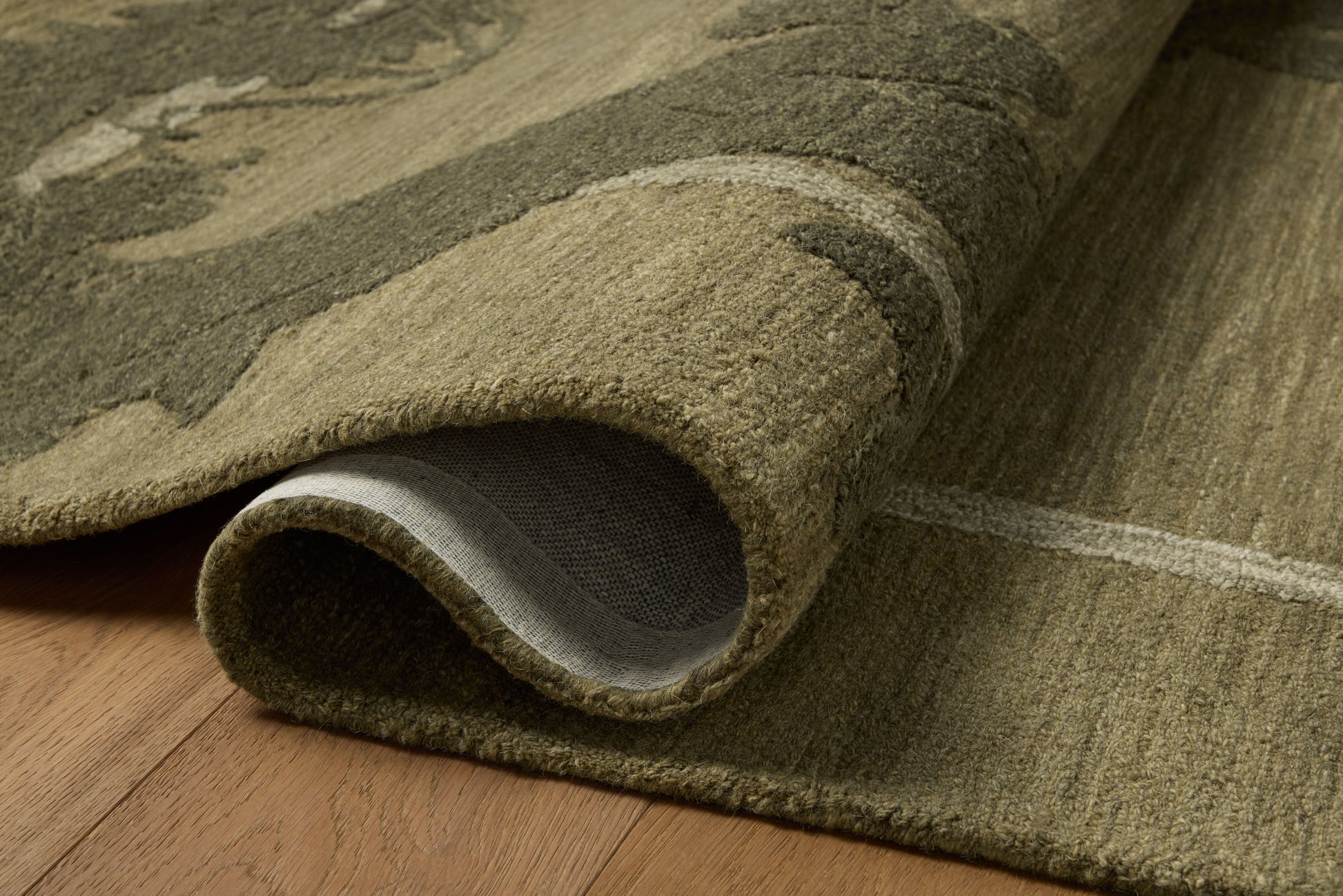 Brigette Romanek x Loloi Romi  Green Forest Contemporary