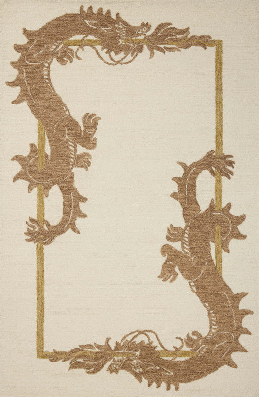 Brigette Romanek x Loloi Romi  Ivory Spice Contemporary