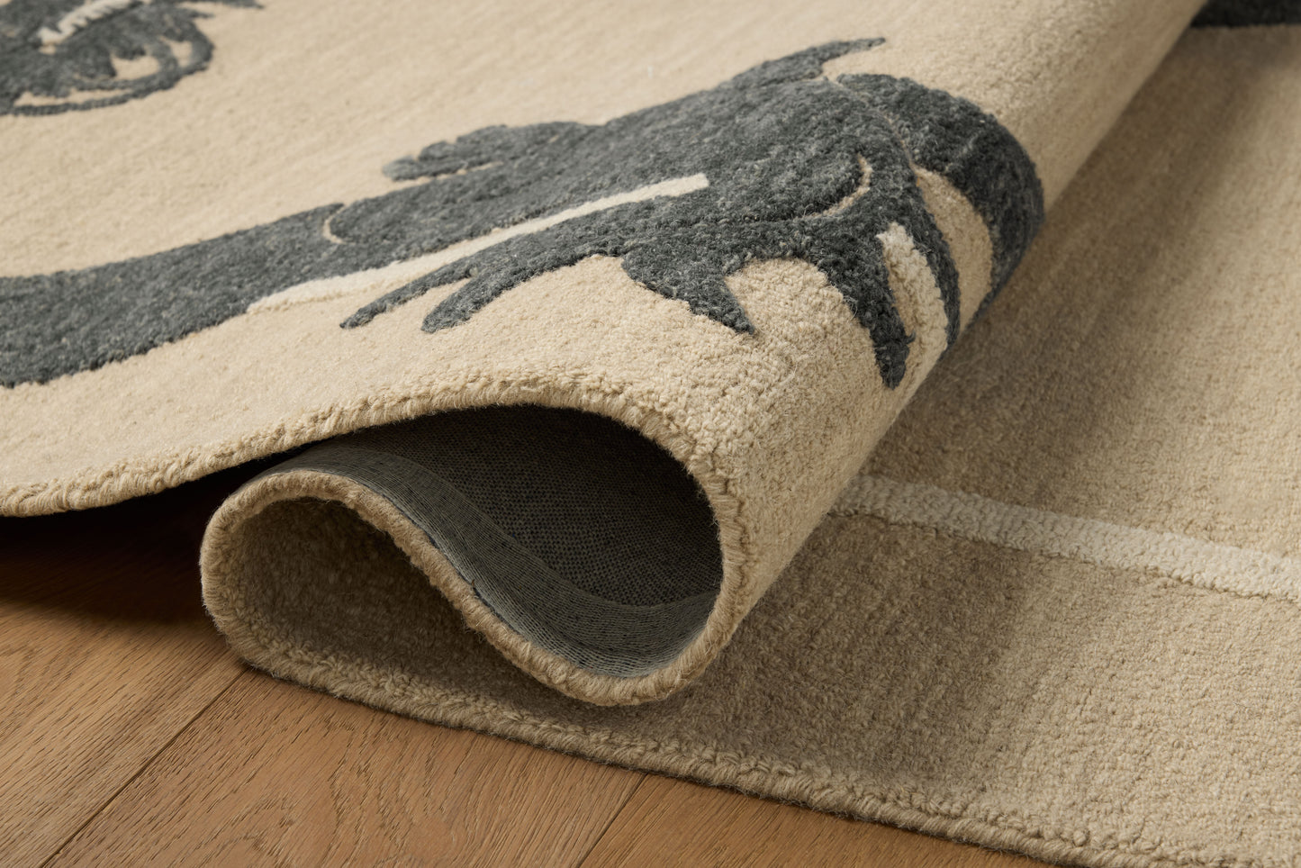 Brigette Romanek x Loloi Romi  Oatmeal Midnight Contemporary