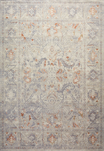 Chris Loves Julia x Loloi Rosemarie  Oatmeal Lavender Traditional