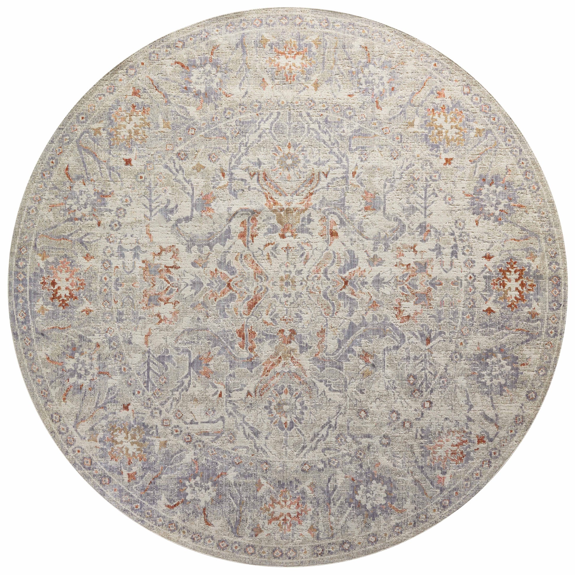 Chris Loves Julia x Loloi Rosemarie  Oatmeal Lavender Traditional